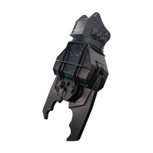 rotating demolition pulverizer side view excavator attachment