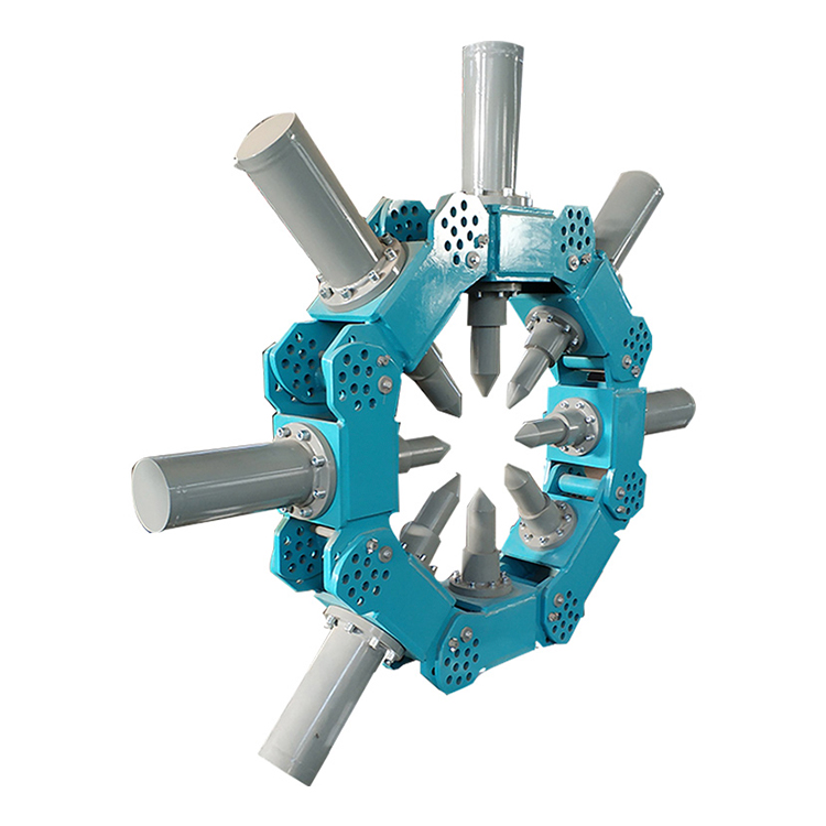 pile cutter equipment angle view isolated on clean background