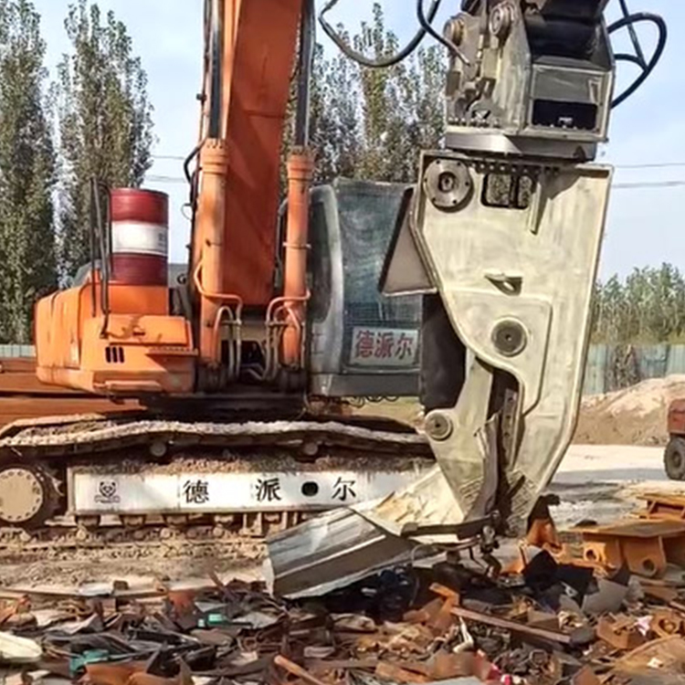 scrap car dismantling shear rear connection view