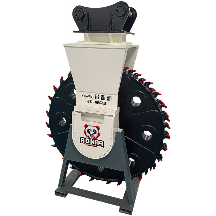 rock wheel attachment front view