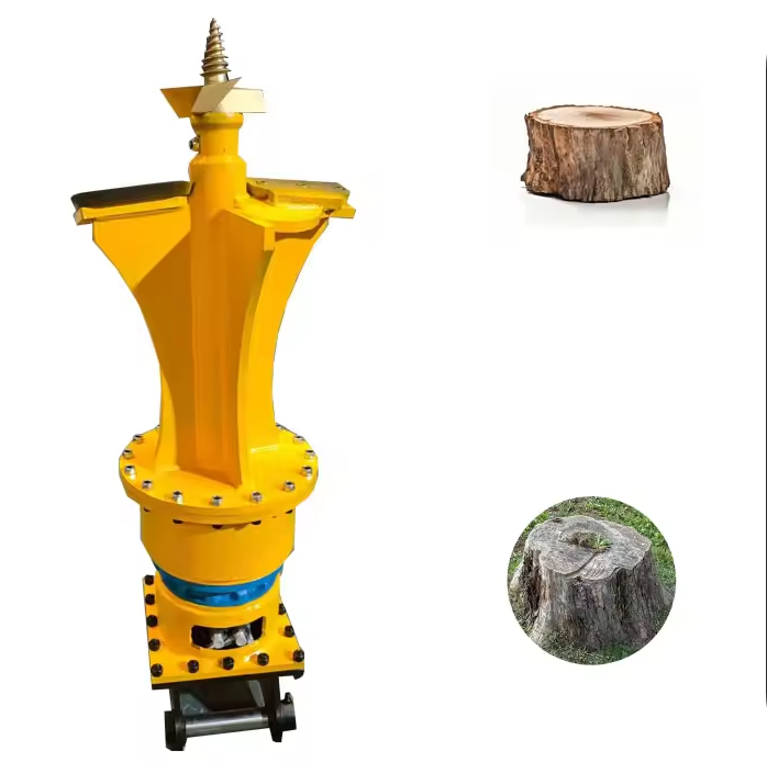 stump planer auger bit for excavator stump removal attachment