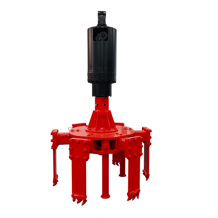 front view hydraulic manhole cutter attachment
