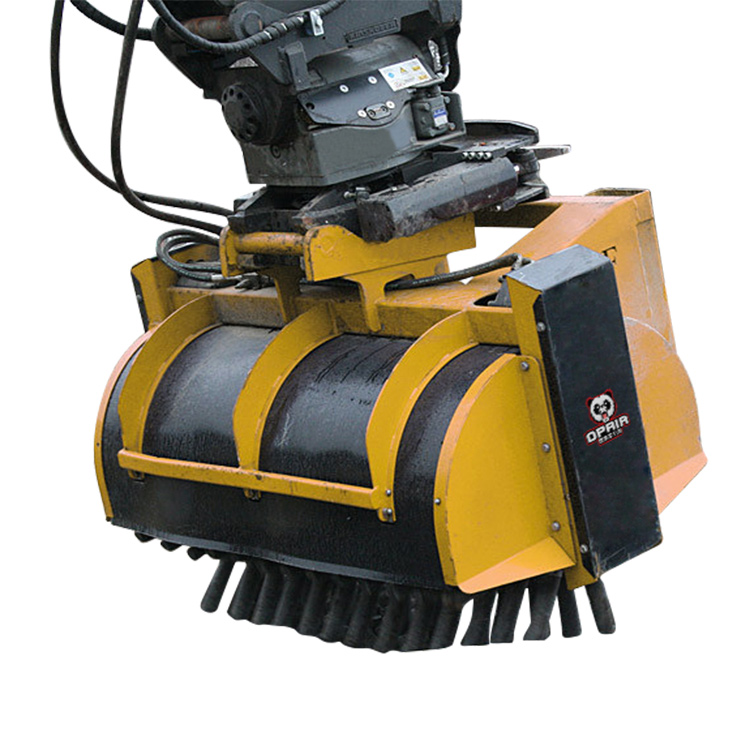 Ballast Brush twin drum railway track cleaning attachment