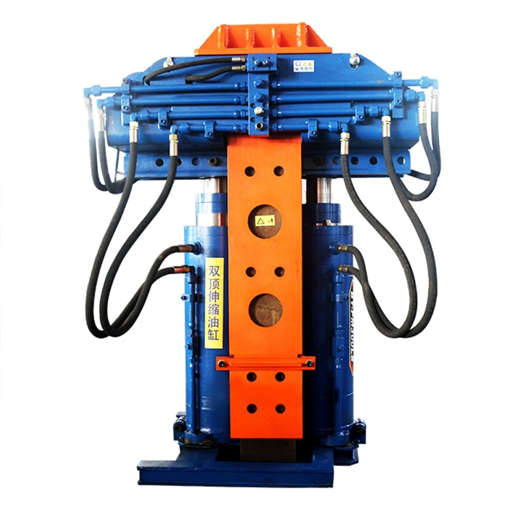 H-beam pile extractor front view for steel beam removal