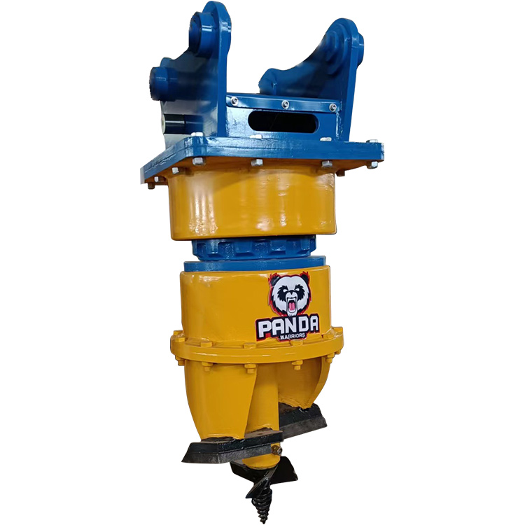 stump auger attachment side view for excavator stump removal