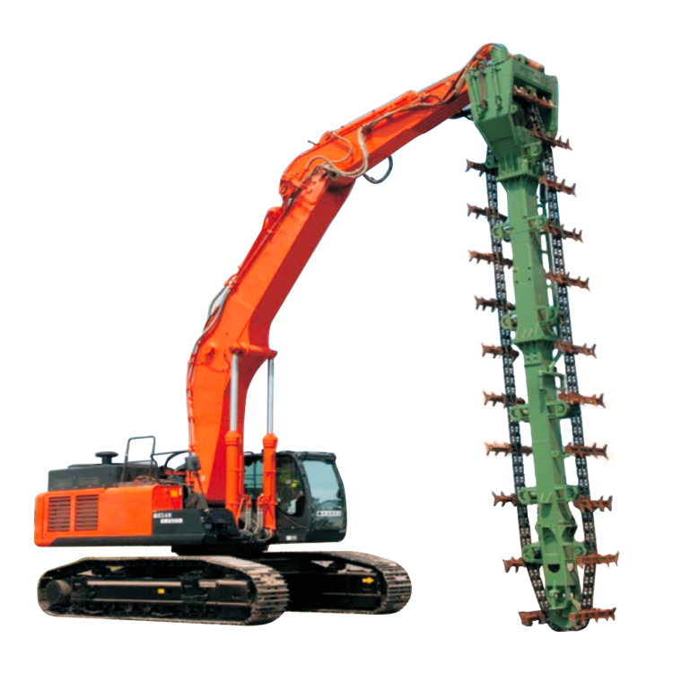 Soil Mixing Equipment product image with excavator and vertical mixer