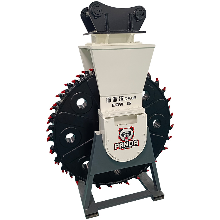 single-wheel trencher front display