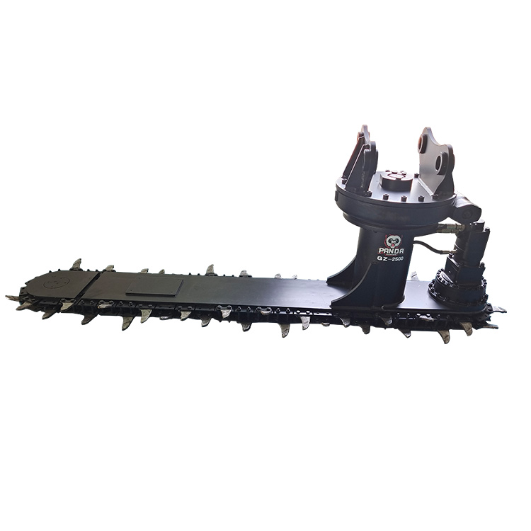 chain-type ballast cleaner attachment with undercutter bar