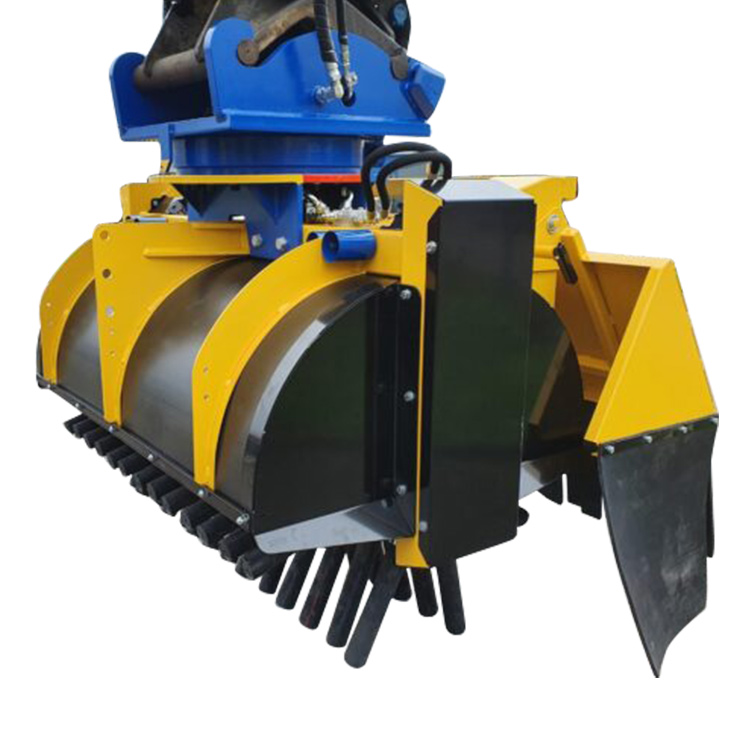 Excavator Ballast Brush railway cleaning attachment