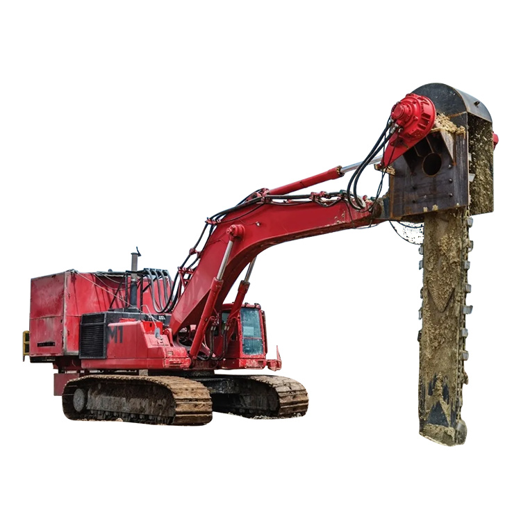 Sludge Solidification Mixer excavator product cutout on white background