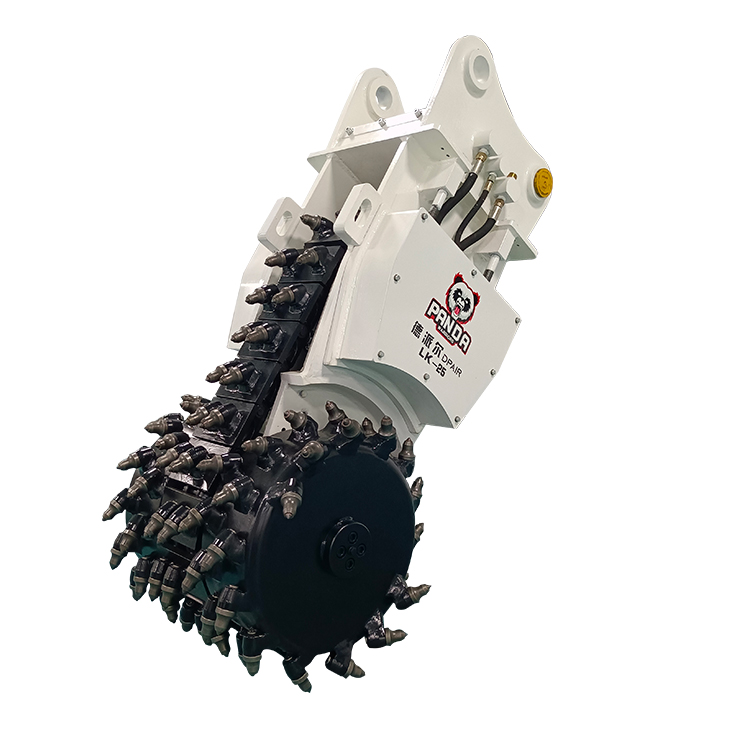 chain trencher attachment isolated on white background