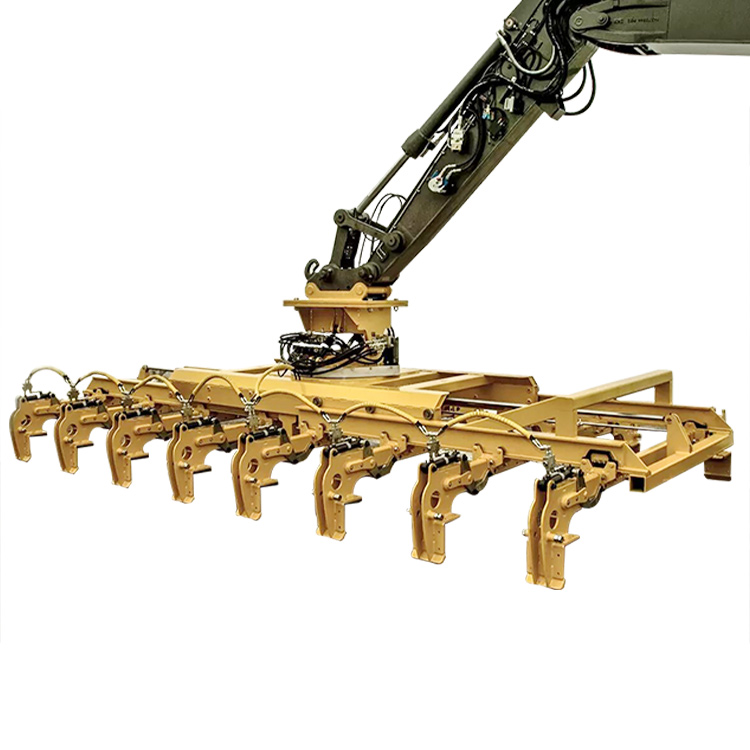 Rail Tie Crane Grapple for heavy concrete tie handling