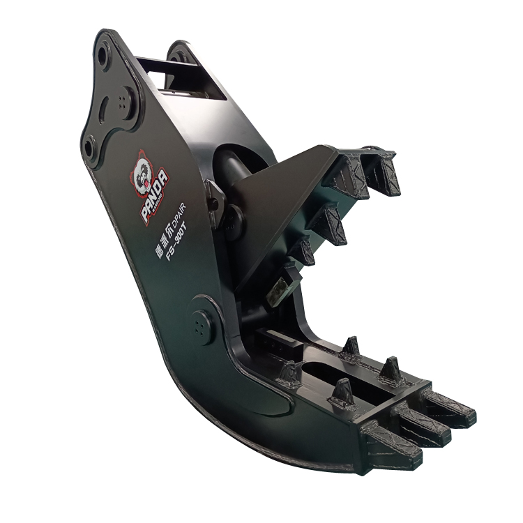 hydraulic pulverizer angled product photo showing jaw teeth