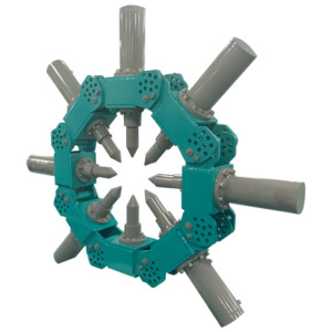 pile head cutter product image perspective view on clean background