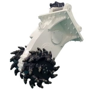 horizontal drum cutter attachment alternate side view