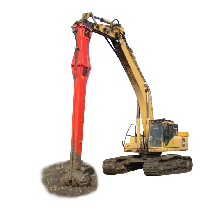 excavator mixing head composite image for wet trench work