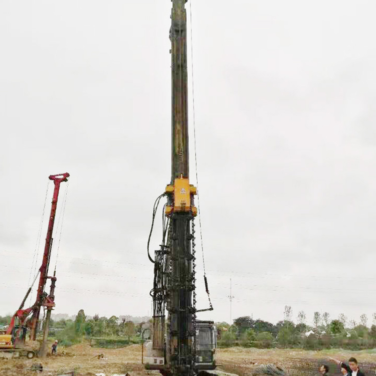 Underground Diaphragm Wall Trench Cutter vertical working view