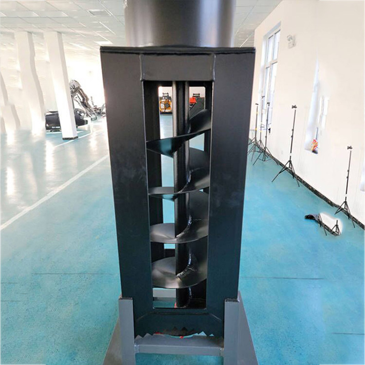 Square Hole Drilling Rig close-up in factory showroom