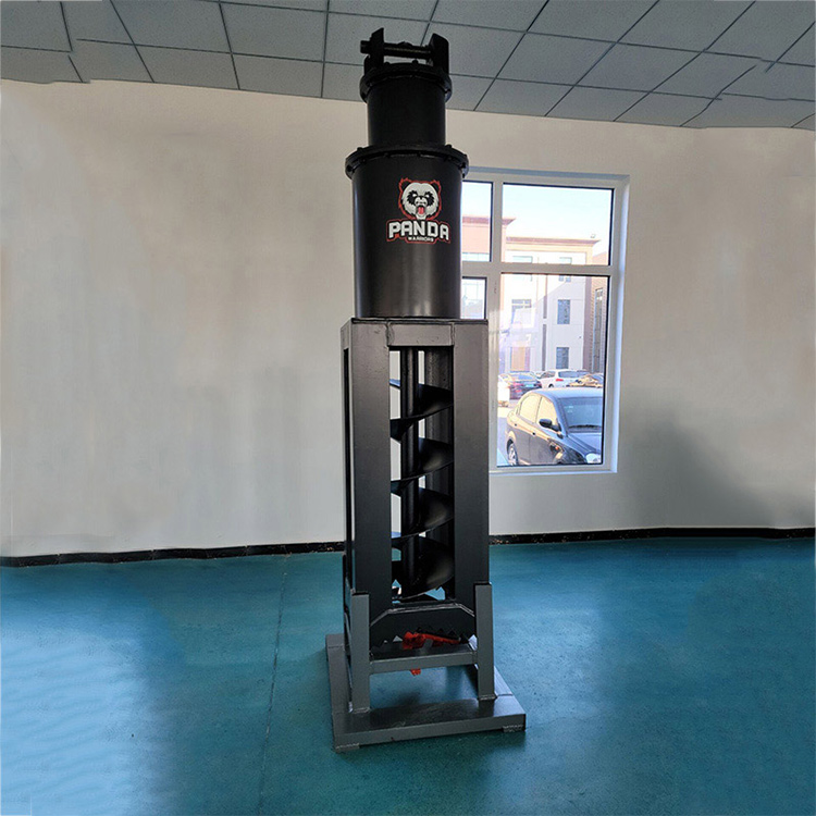 Vertical Pole Foundation Drilling Equipment front view in showroom