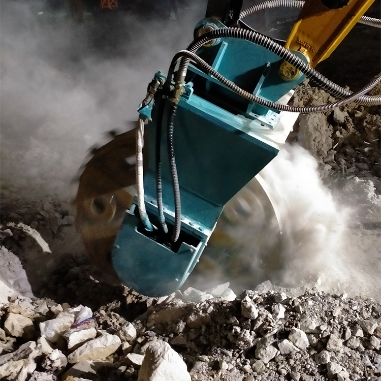 cutter wheel working in low-light trenching