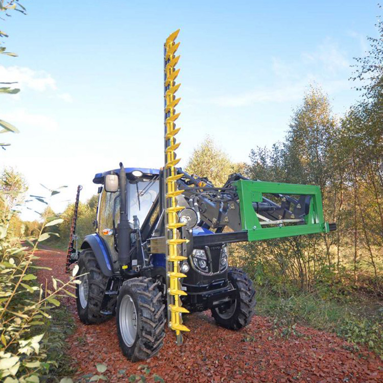 Cutter bar mounted on tractor for hedge and vegetation maintenance