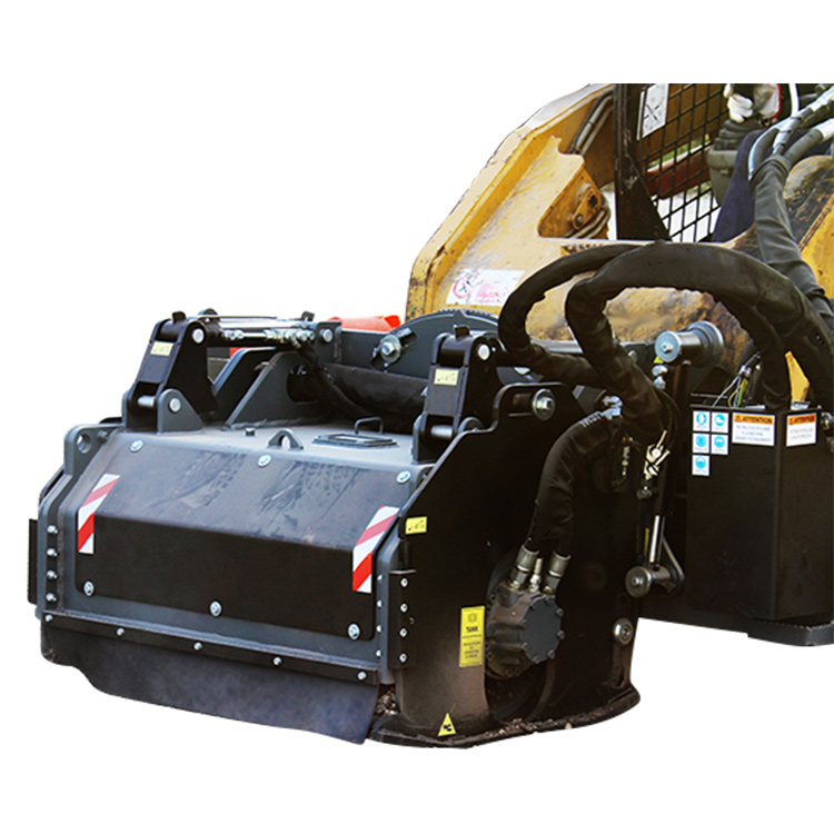 skid steer road planer isolated on white background