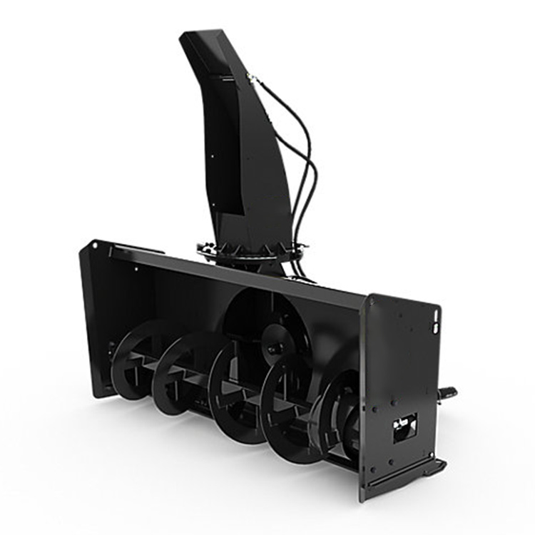 snow blower attachment angled product image with auger housing
