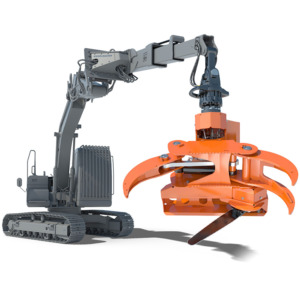 Telehandler With Tree Cutting